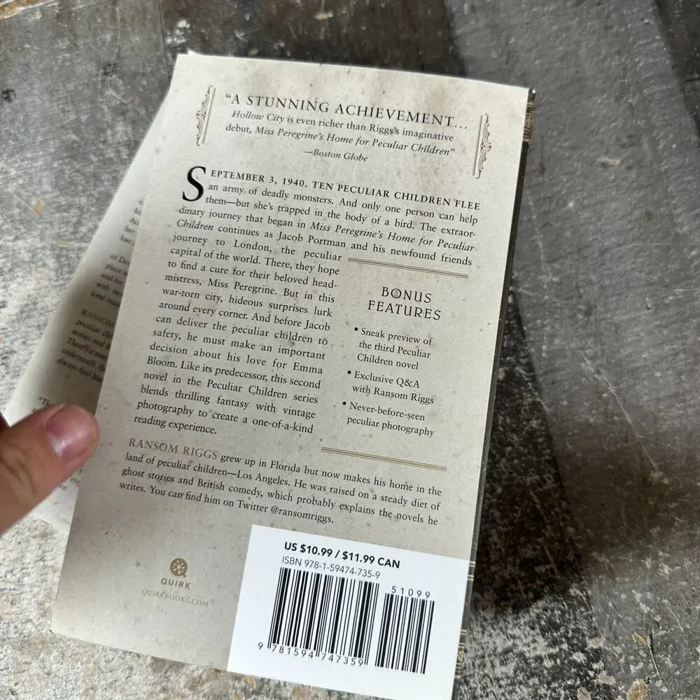 Miss Peregrine’s Home‎ for Peculiar Children set of 3 Lg Format SC Books